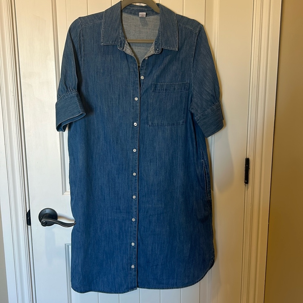 Old Navy Denim Blue Shirt Dress